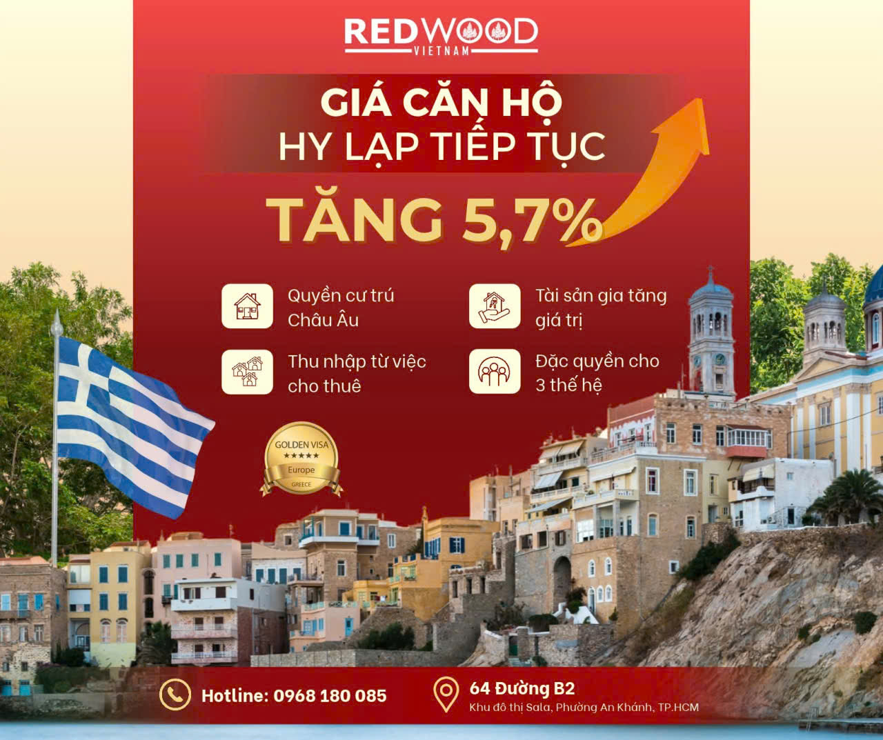 giá căn hộ Hy Lạp 2026