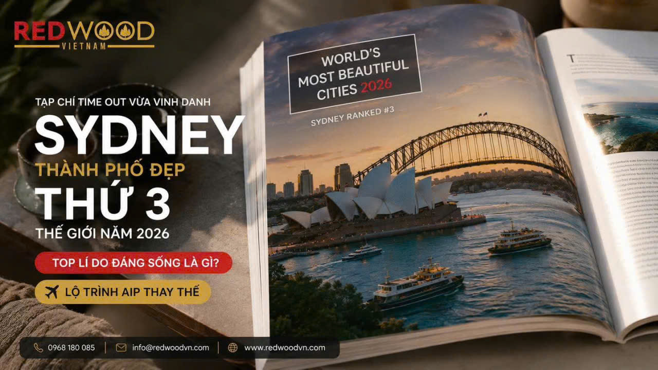Sydney top 3 thành phố đẹp nhất 2026